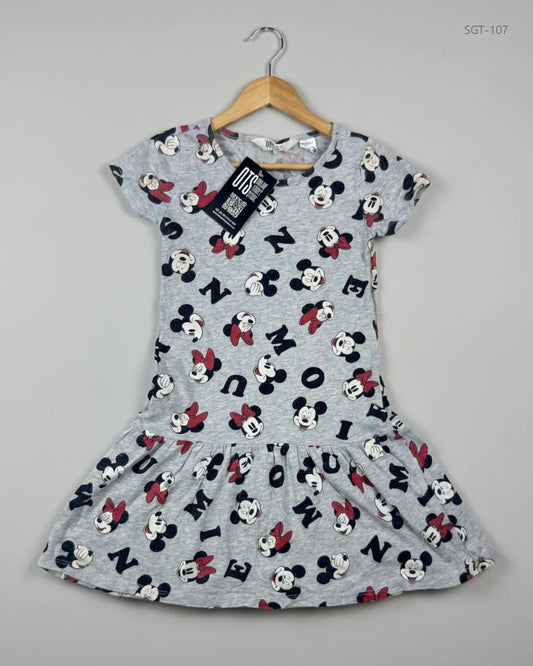 Secondhand Branded Girls Summer Tops by H&M, Gray Cotton fabric, Premium condition, for Girls - Online Thrift Shop Lahore Pakistan