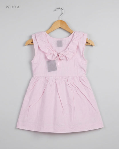 Buy Pink Cotton Girls Summer Tops by Zara - Premium condition for Girls | Preloved OTS Pakistan (SGT-114)