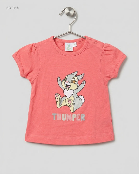 Shop Premium Girls Summer Tops by Disney | Preloved Branded Clothes | Pink Cotton | Girls | OTS Thrift Store Peshawar Pakistan