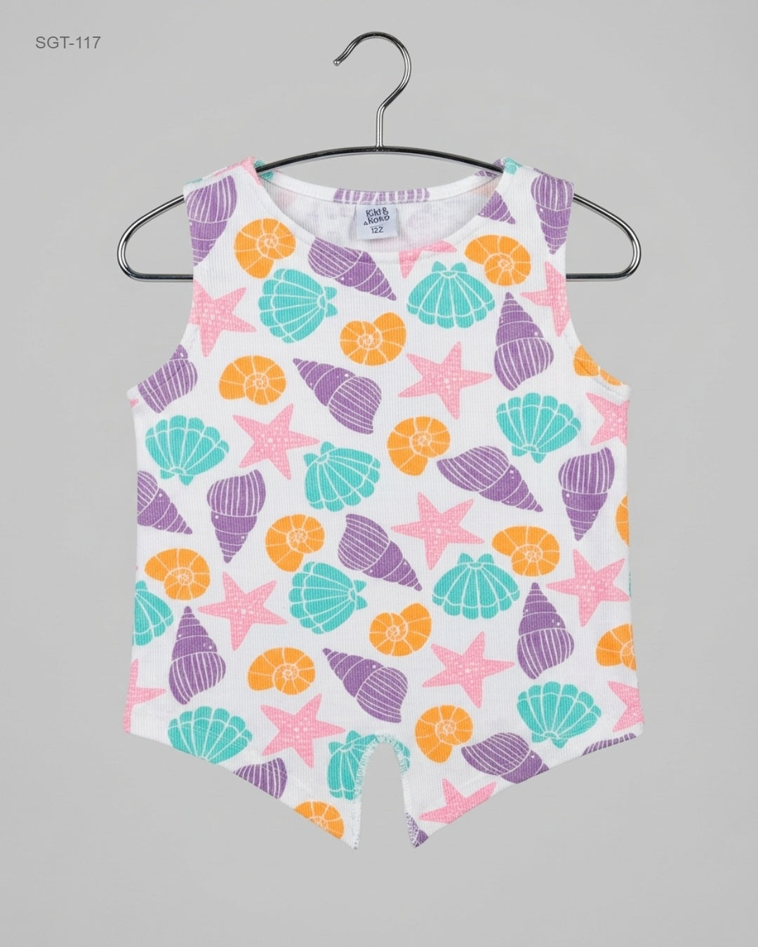 KIKI & KOKO (SGT-117) Sleeveless Tie-Front Tank Top