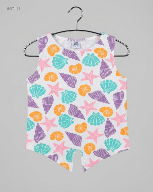 Secondhand Branded Girls Summer Tops by KIKI & KOKO, Multi Cotton fabric, Premium condition, for Girls - Online Thrift Shop Islamabad Pakistan