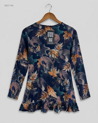 CUT LABEL (SGT-134) Long-Sleeve Flared Tunic Top