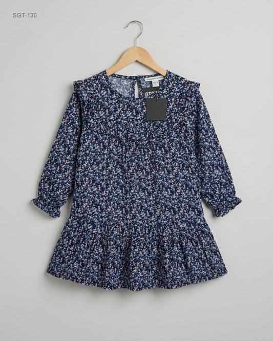 UK Imported secondhand Girls Summer Tops - TOM TAILOR brand, Blue Cotton, Premium condition, for Girls - Online Thrift Store Lahore Pakistan