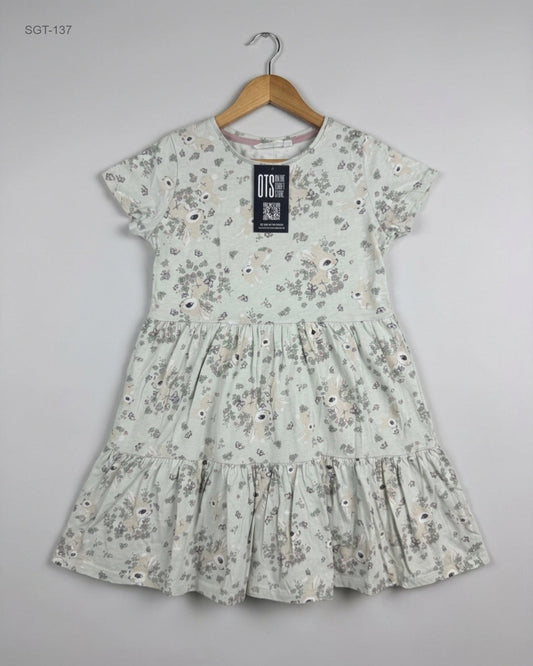 Secondhand Branded Girls Summer Tops by KAPPAHI, Green Cotton fabric, Premium condition, for Girls - Online Thrift Shop Lahore Pakistan