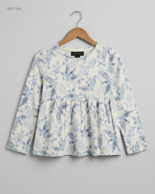 Premium Condition Girls Summer Tops | Preloved TU | SkyBlue Cotton | Thrift Shop for Girls Peshawar Pakistan | OTS