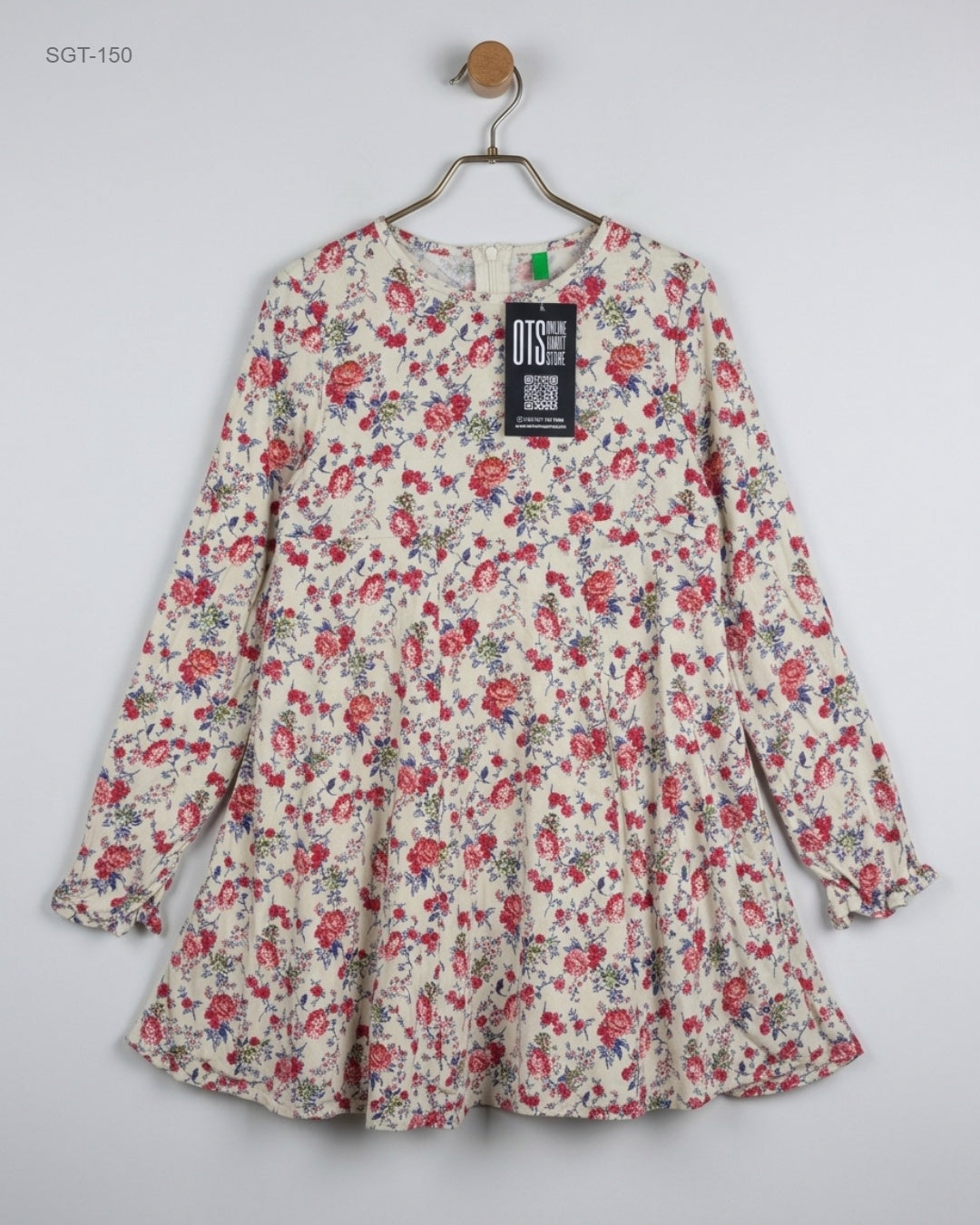 CUT LABEL (SGT-150) Floral Flared Tunic