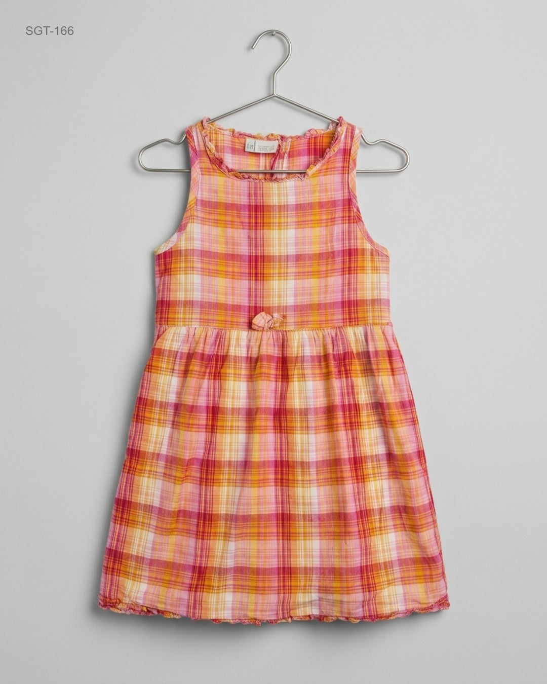 MADS&MELLE (SGT-166) Sleeveless Plaid Dress