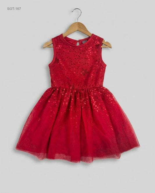 UK Imported secondhand Girls Summer Tops - Little Kids brand, Red Polyester, Premium condition, for Girls - Online Thrift Store Peshawar Pakistan