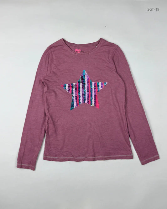Preloved Premium Girls Summer Tops by Cut Label, Pink Cotton for Girls - OTS Thrift Shop Peshawar Pakistan