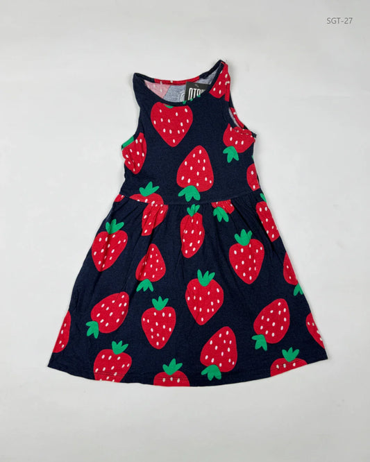 Shop Premium Girls Summer Tops by F&F | Preloved Branded Clothes | DarkBlue Cotton | Girls | OTS Thrift Store Lahore Pakistan