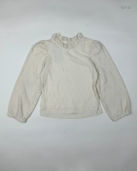 Premium Condition Girls Summer Tops | Preloved DUNNES STORES | Beige Polyester | Thrift Shop for Girls Peshawar Pakistan | OTS