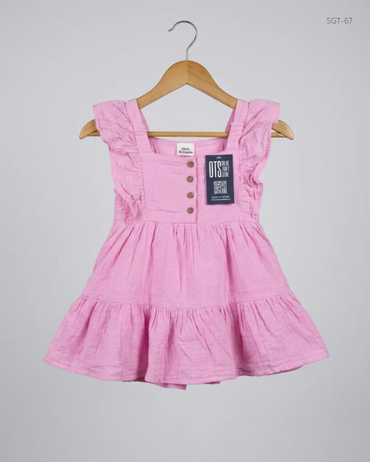 Secondhand Branded Girls Summer Tops by SO CUTE, Pink Cotton fabric, Premium condition, for Girls - Online Thrift Shop Lahore Pakistan