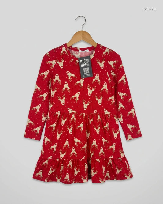 Shop Premium Girls Summer Tops by Primark | Preloved Branded Clothes | Red Polyester | Girls | OTS Thrift Store Peshawar Pakistan