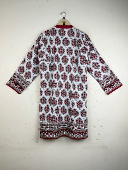 Order KHAADI Summer Kurti in Red KHADDAR for Women - Premium Plus at Online Thrift Store Pakistan (SK-100)
