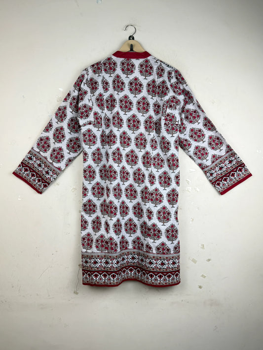 Order KHAADI Summer Kurti in Red KHADDAR for Women - Premium Plus at Online Thrift Store Pakistan (SK-100)