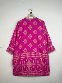 GUL AHMAD Pink Summer Kurti (SK-105)