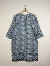 CUT LABEL Black & White Summer Kurti (SK-107)