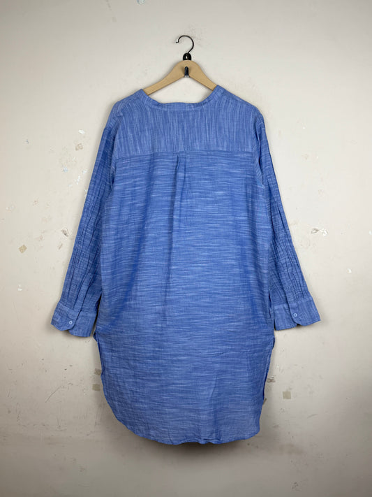 Preloved Summer Kurti by Marks & Spencer in SkyBlue Cotton for Womens - Premium Condition | OTS Pakistan (SK-110)