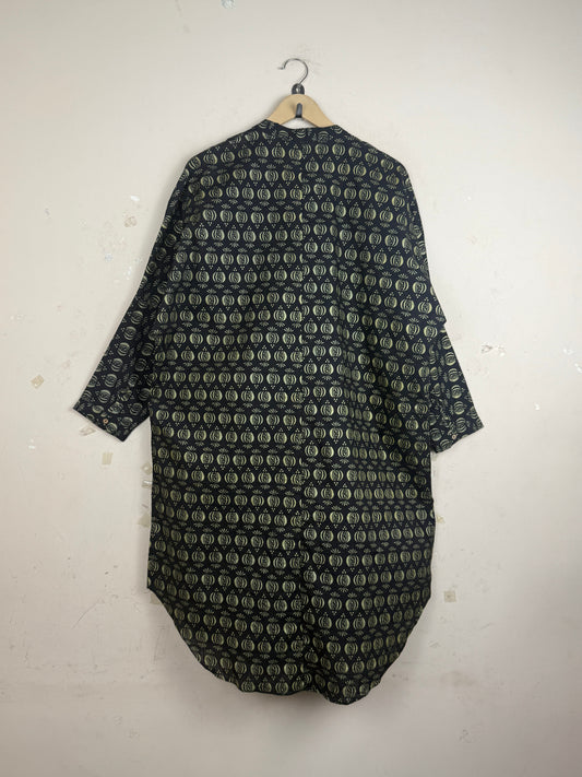 Preloved Summer Kurti by GENERATION in Black LAWN for Womens - Premium Condition | OTS Pakistan (SK-114)