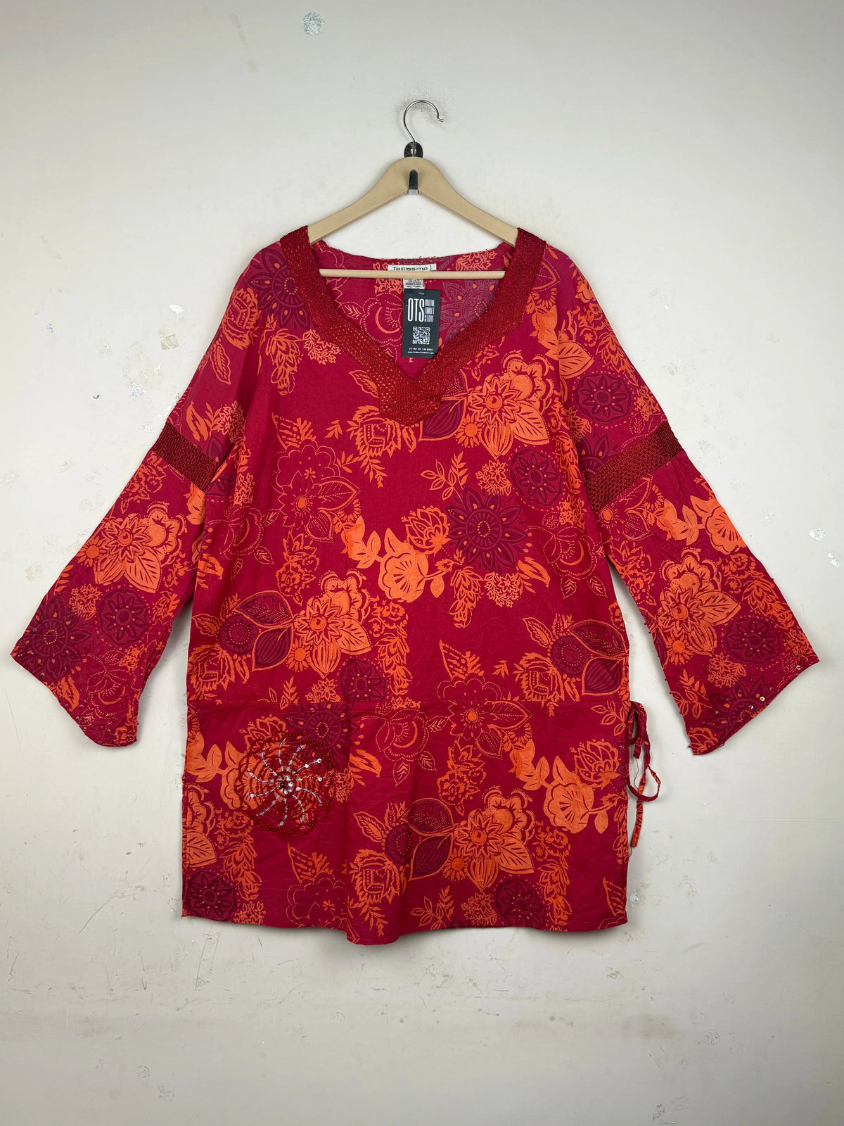 TAILLISSIME Maroon Summer Kurti (SK-126)