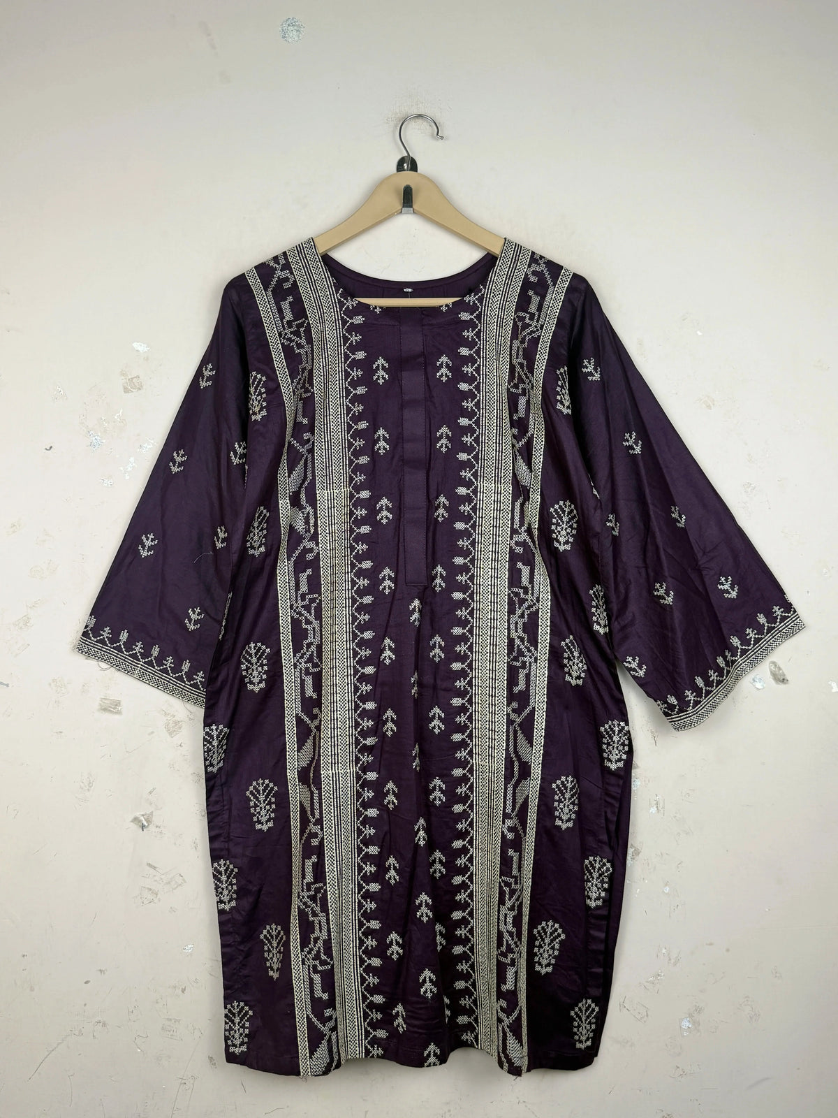 UNKNOWN Vine Red Summer Kurti (SK-130)
