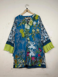 KHAADI Cyan Summer Kurti (SK-133)