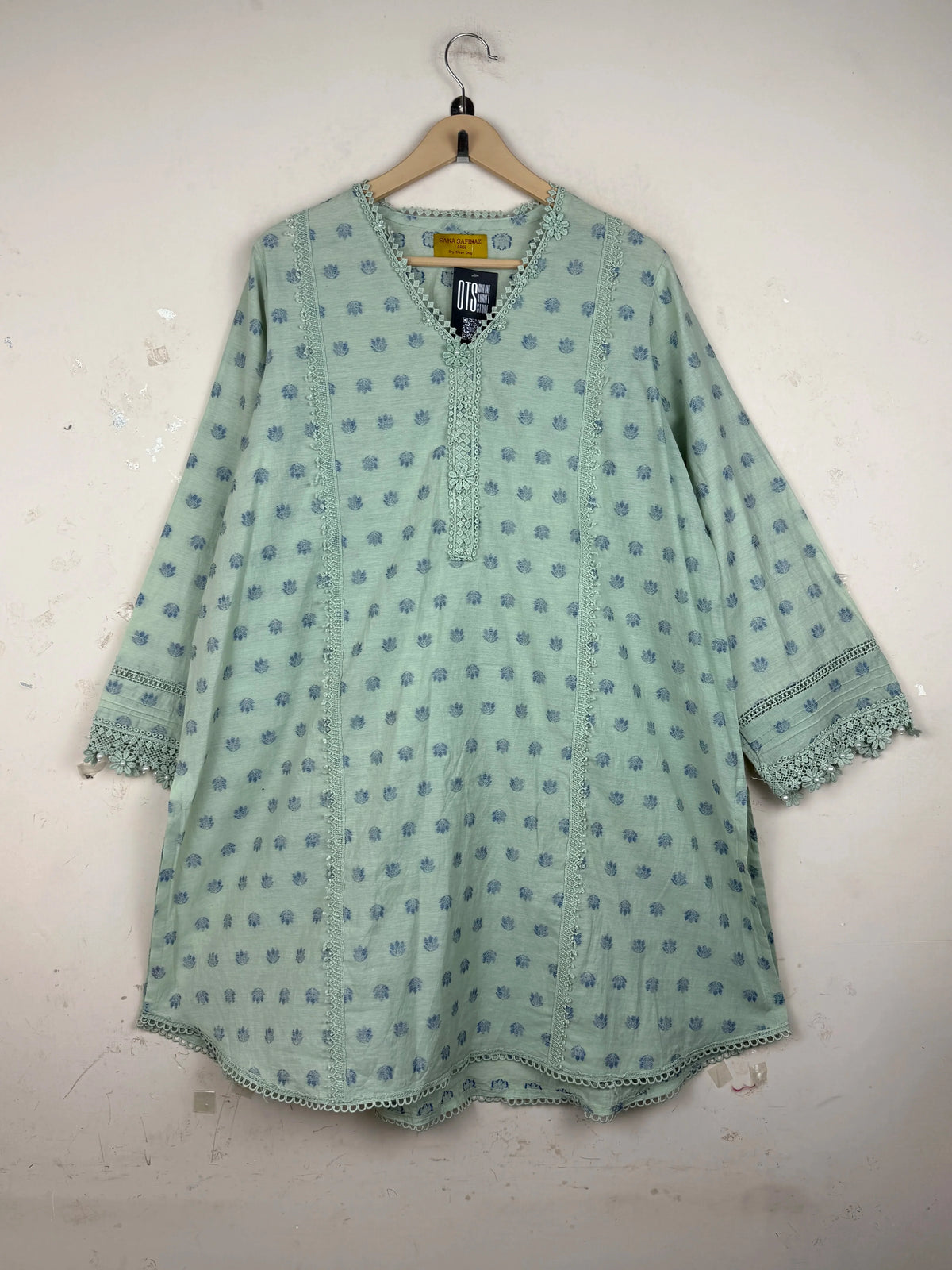 SANA SAFINAZ Pistachio Summer Kurti (SK-137)
