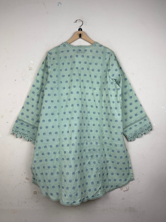 Find Excellent Pistachio Summer Kurti by SANA SAFINAZ for Womens | Shop OTS Thrift Store Pakistan (SK-137)
