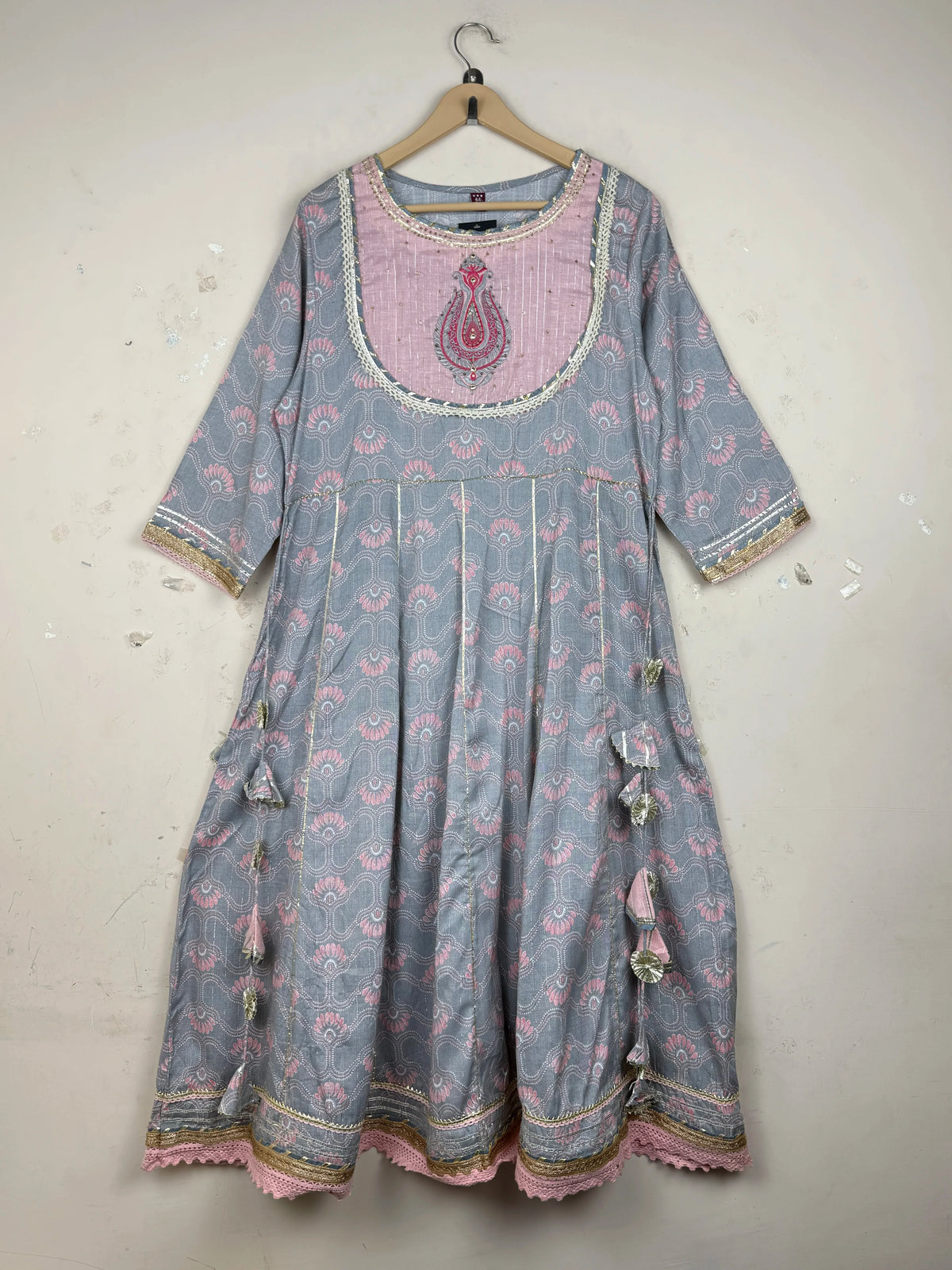 UNKNOWN Gray Summer Kurti (SK-145)
