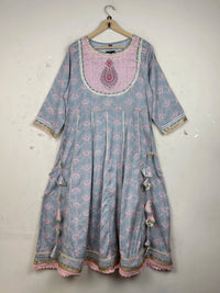 UNKNOWN Gray Summer Kurti (SK-145)