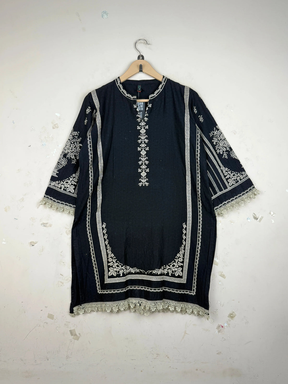 DARS FABRICS Black Summer Kurti (SK-147)