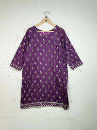 CUT LABEL Purple Summer Kurti (SK-148)