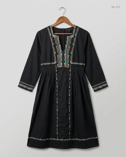 Premium Condition Summer Kurti | Preloved WEEKEND | Black Cotton | Thrift Shop for Womens Karachi Pakistan | OTS
