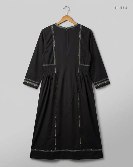 Buy Premium Summer Kurti in Black Cotton by WEEKEND for Womens | OTS Thrift Store Pakistan