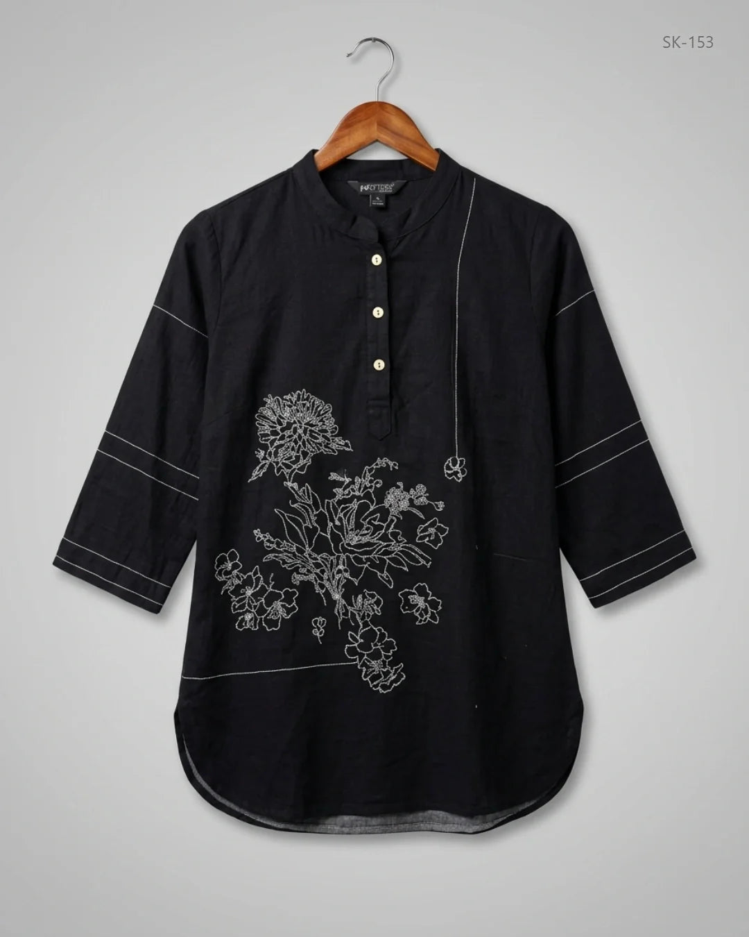 Premium Condition Summer Kurti | Preloved NISHAT PRET | Black Cotton | Thrift Shop for Womens Lahore Pakistan | OTS