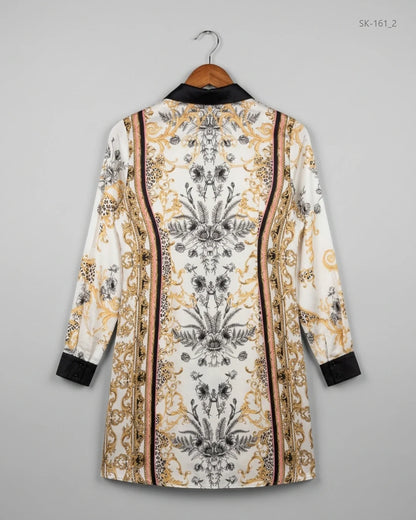 Shop Premium Condition Multi Silk Summer Kurti by Next for Womens at OTS - Online Thrift Store Pakistan (SK-161)