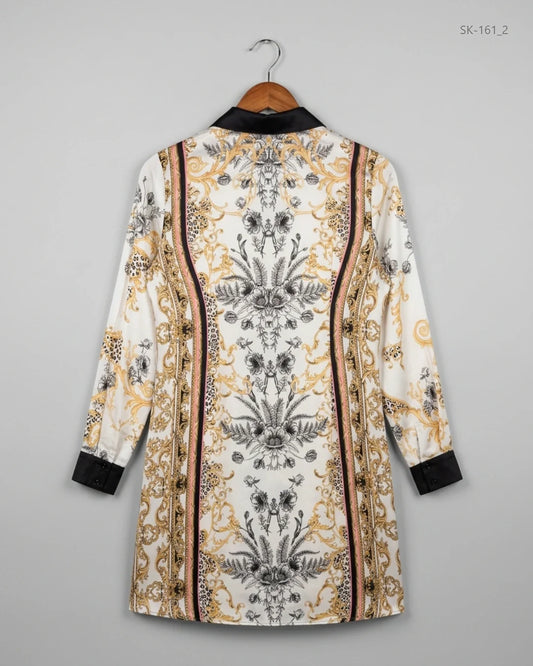 Shop Premium Condition Multi Silk Summer Kurti by Next for Womens at OTS - Online Thrift Store Pakistan (SK-161)