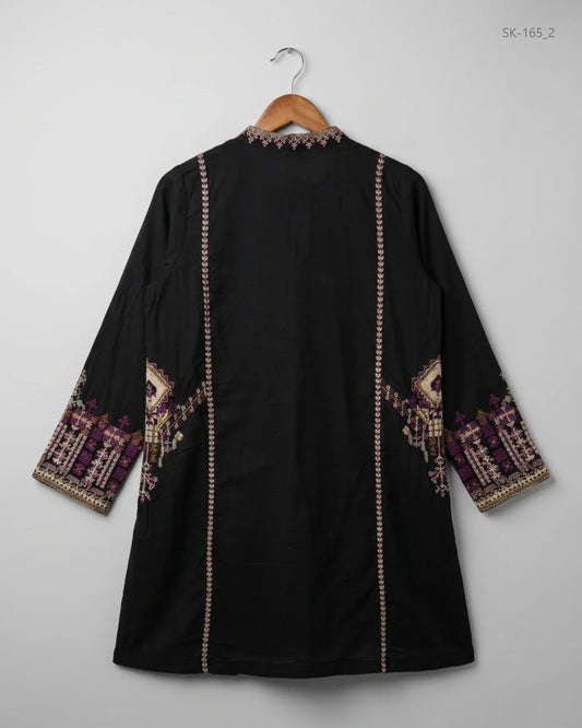 Find Good Black Summer Kurti by KHAADI for Womens | Shop OTS Thrift Store Pakistan (SK-165)