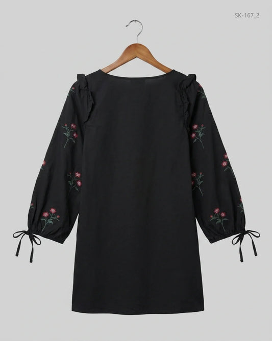 Buy Premium Summer Kurti in Black Cotton by Miss Selfridge for Womens | OTS Thrift Store Pakistan