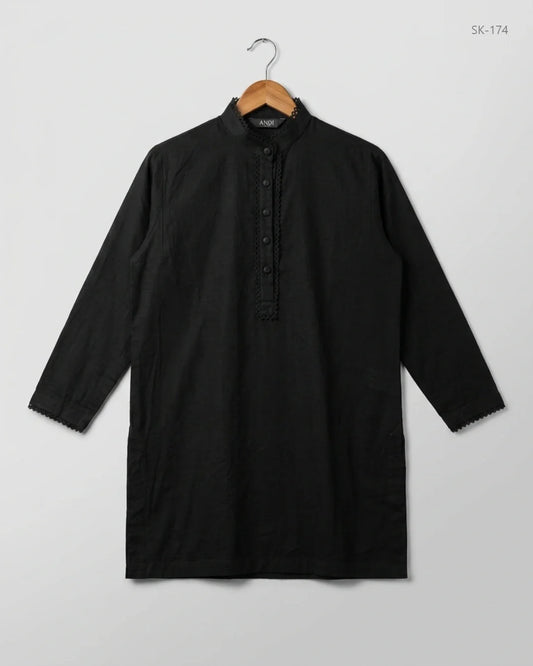 Premium Condition Summer Kurti | Preloved KHAADI | Black cotton | Thrift Shop for Womens Lahore Pakistan | OTS