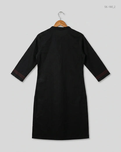 Buy Premium Summer Kurti in Black Lawn by KARIGARI for Womens | OTS Thrift Store Pakistan