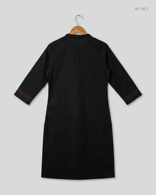 Buy Premium Summer Kurti in Black Lawn by KARIGARI for Womens | OTS Thrift Store Pakistan