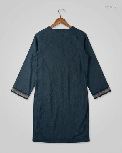 Buy Black Lawn Summer Kurti by CUT LABEL - Premium condition for Womens | Preloved OTS Pakistan (SK-181)