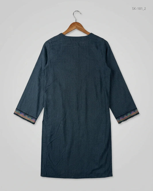 Buy Black Lawn Summer Kurti by CUT LABEL - Premium condition for Womens | Preloved OTS Pakistan (SK-181)