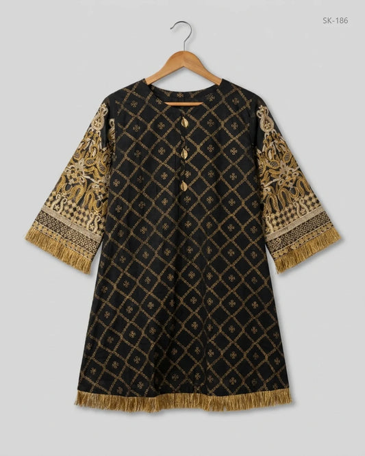 Excellent Condition Summer Kurti | Preloved CUT LABEL | Black Lawn | Thrift Shop for Womens Karachi Pakistan | OTS
