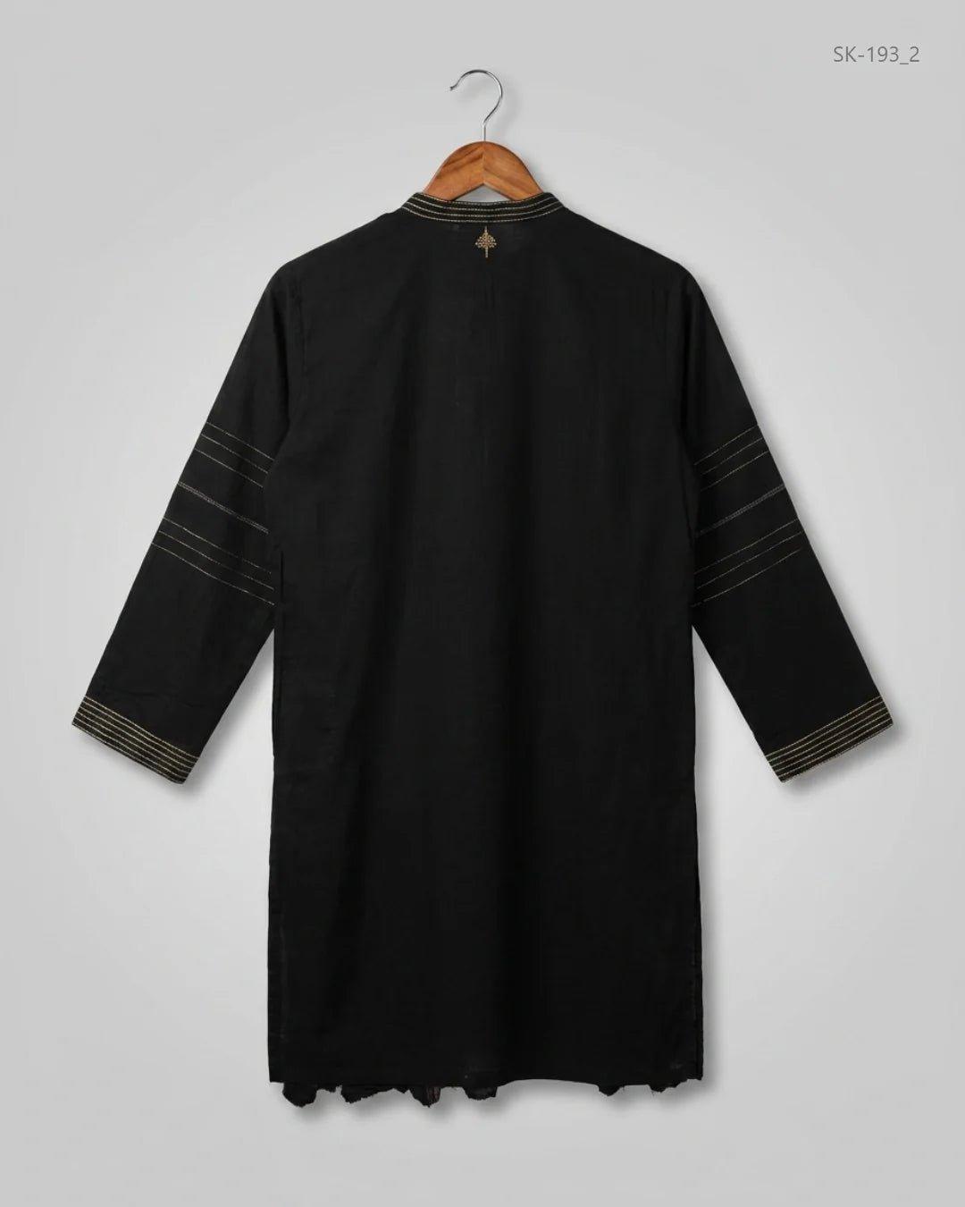 Buy Premium Summer Kurti in Black Lawn by STYLO for Womens | OTS Thrift Store Pakistan