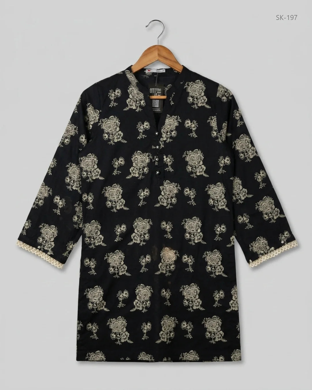 KHAADI (SK-197) Black Summer Kurti
