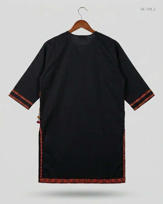 Buy Premium Summer Kurti in Black Lawn by SAPPHIRE for Womens | OTS Thrift Store Pakistan