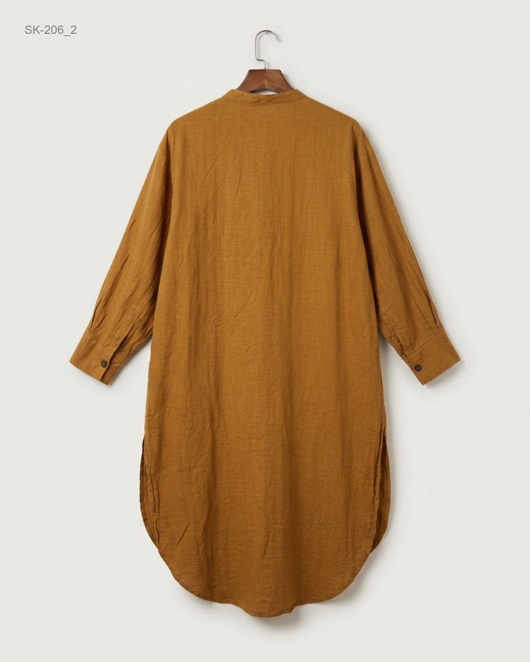 Buy Brown KHADDAR Summer Kurti by ETHNIC - Premium condition for Womens | Preloved OTS Pakistan (SK-206)