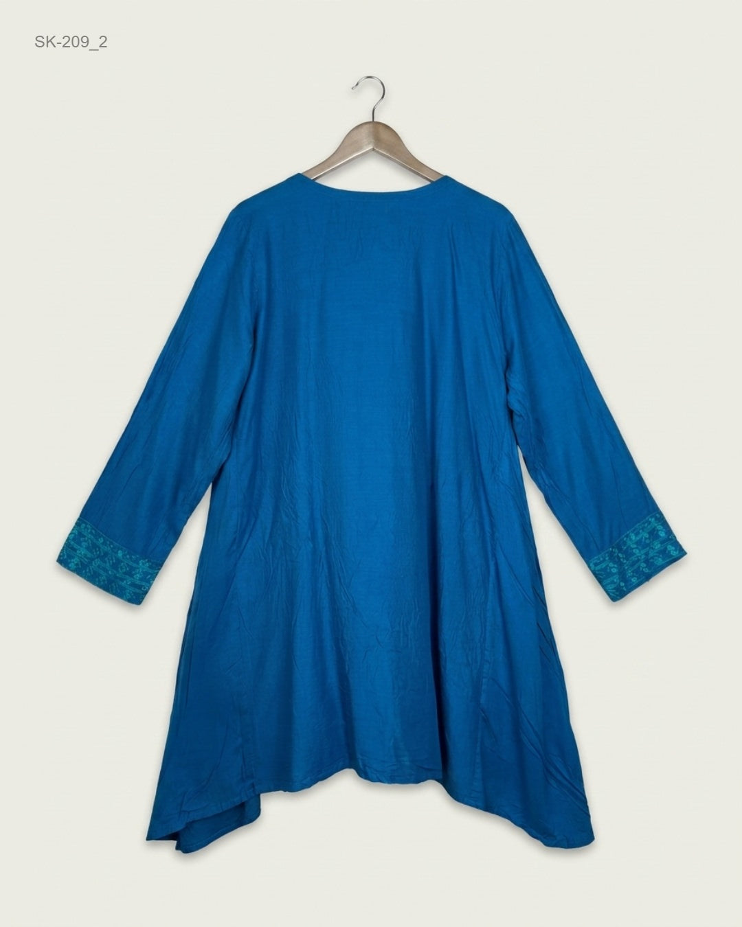 Buy Premium Summer Kurti in Blue Cotton by CUT LABEL for Womens | OTS Thrift Store Pakistan
